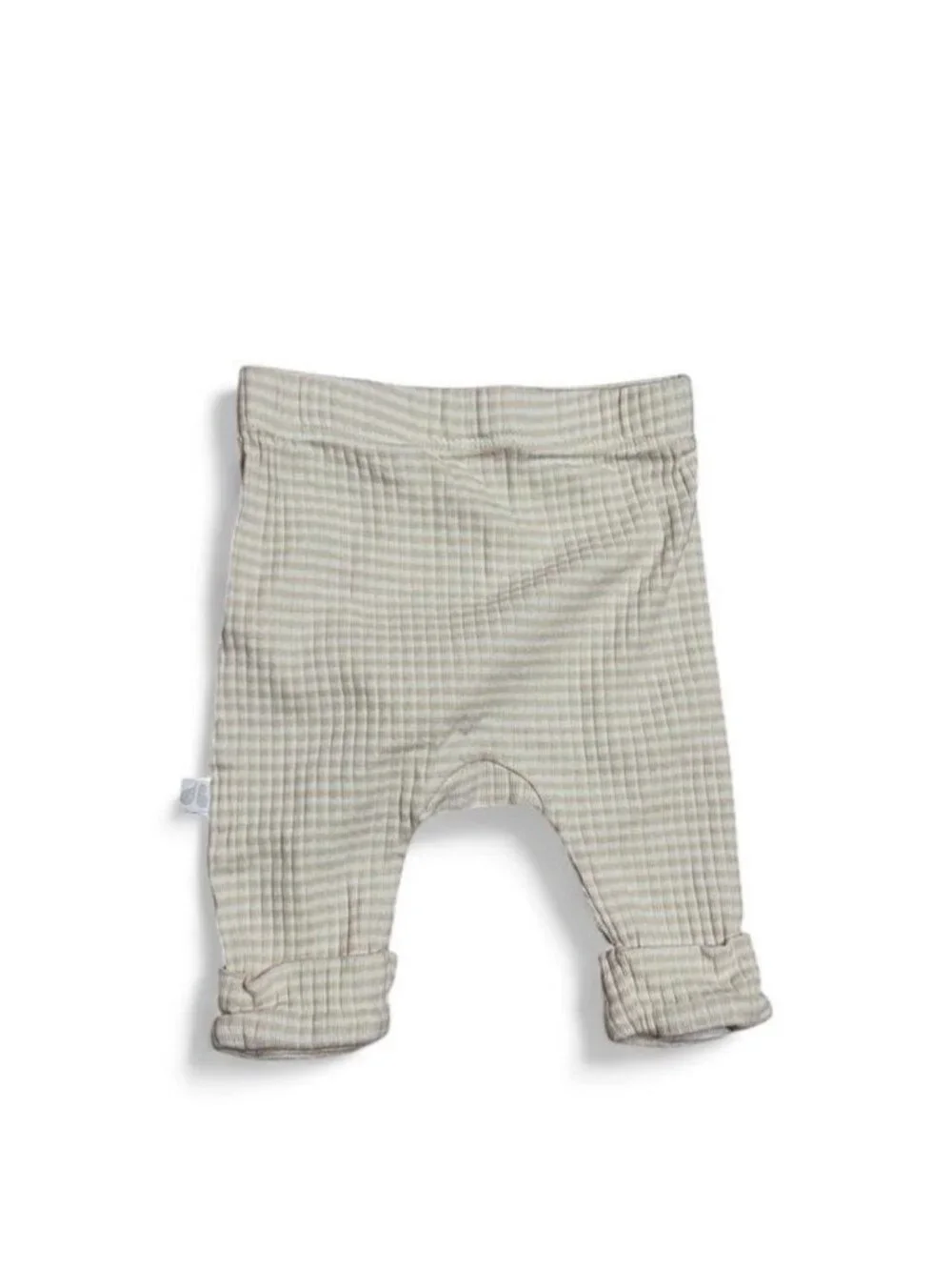 Just Born Kids' Cream and White Trousers